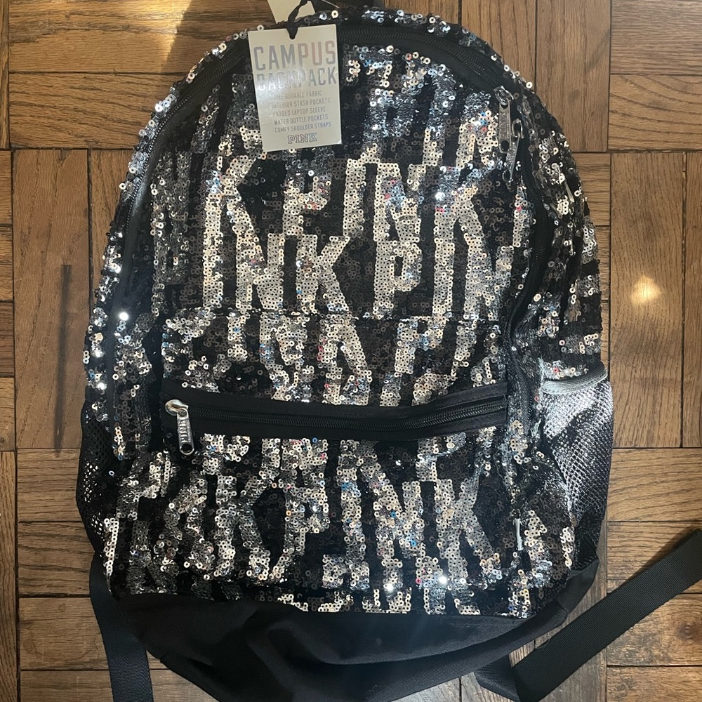 SOLD 🛑LIMITED EDITION! Victoria’s Secret PINK Campus Sequin Backpack